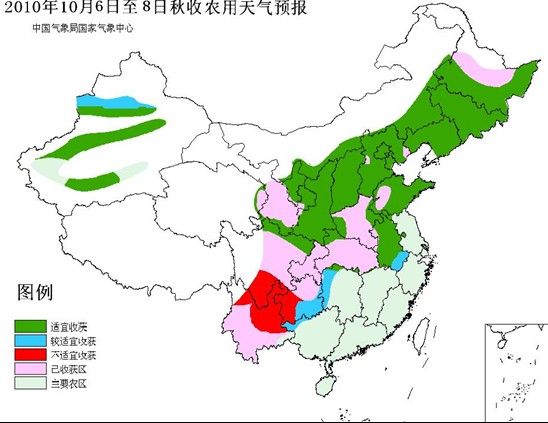  国家气象中心今日发布农业天气预报,预计今后三天我国华北地区